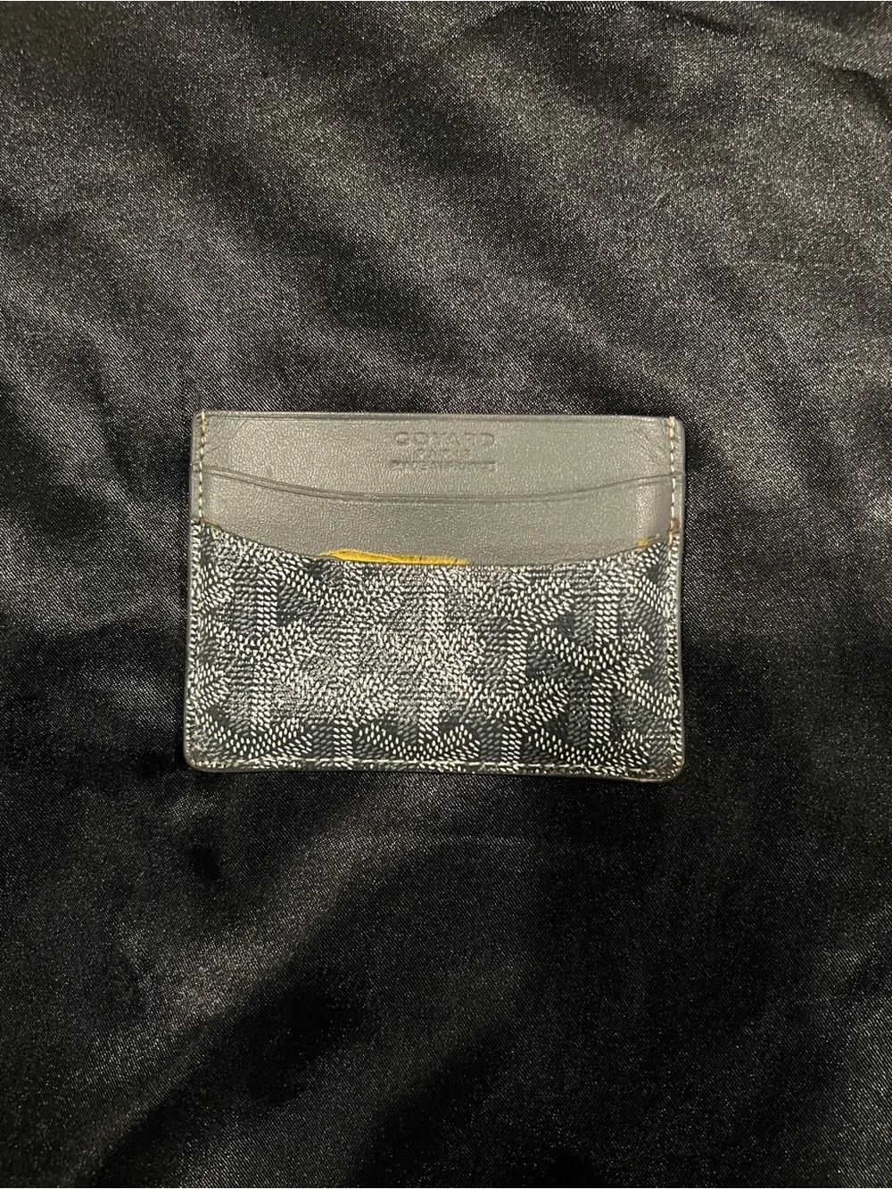Goyard Black and Gray Card Holder